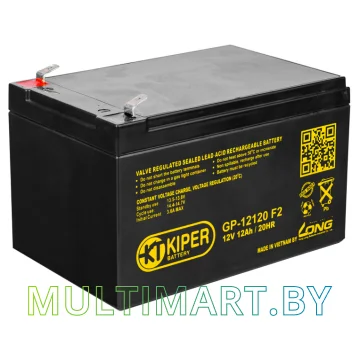 Аккумулятор для ИБП Kiper GP-12120 F2 (12В/12 А·ч)